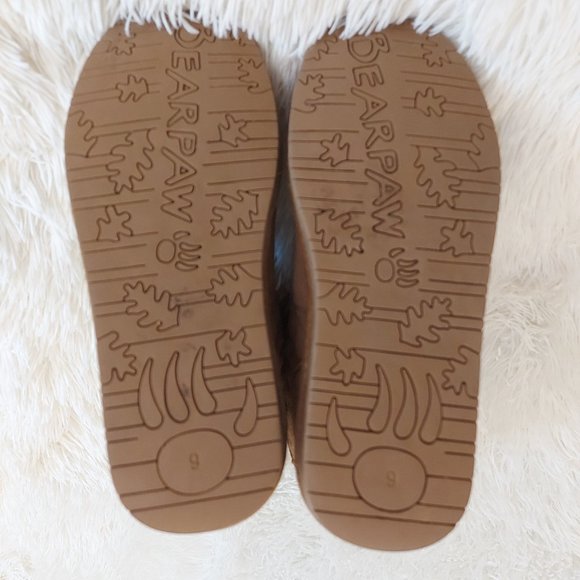 BearPaw Leigh Ann Quilted Winter Suede & Sheepskin Boots, Women's Size 9 - Picture 8 of 9